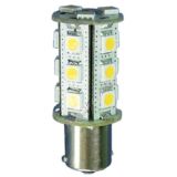 12V BA15s rundtlysende 2,5W 15 SMD5050 led pære, varmhvit