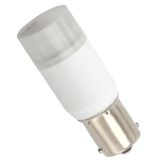 12V BAY15d rundtlysende 2,0W 3 SMD led pære, keramisk, varm