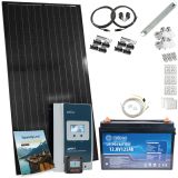 Solcellepakke, Standard, 180W/190W, Lithium