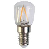 230V E14 Mini 2W LED filament pære, varmhvit
