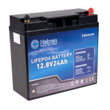 Lithium Batteri: LiFePO4 12V 24Ah, H, Bluetooth