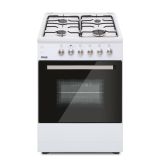 Gasskomfyr 60x60cm Eliteline, hvit