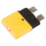 Flatstiftsikring, 20A, gul, automat
