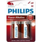 Batteri Philips Power Alkaline C, 2pk