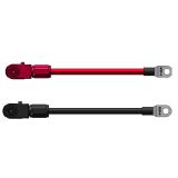 Batterikabel sett rød/sort ES08 M8 ringterminal 2x2m