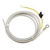 Batterikabel med sikringholder, 2x6mm², 2m