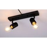 Globe dobbel taklampe, sort