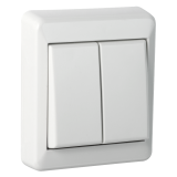 ELKO Veggbryter påvegg, dobbel