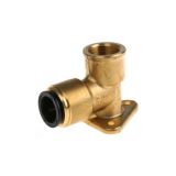 JG Hurtigkopling 15mm Veggfeste 1/2", messing