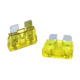 Flatstiftsikring, 20A, gul