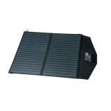 Solcellepanel 100Watt, sammenleggbart, 2-fold, sort