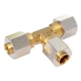 Gass T-stykke 3/8" - 3/8" - 3/8"