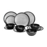 Servise Melaminservise granite, 12 deler