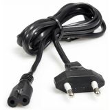 Kabel med euro plugg, 2x0,75 - 2m