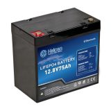 Lithium Batteri: LiFePO4 12V  75Ah, H, Bluetooth