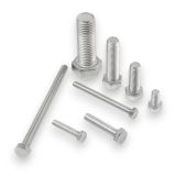 Rustfri maskinskrue med sekskanthode A4 M8x50mm, 25stk