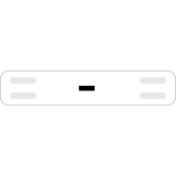 Kabelmerking - Hvit minus