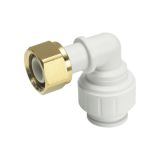 JG Hurtigkopling 15mm til 1/2" innv. gjenger, 90gr.bend, messing