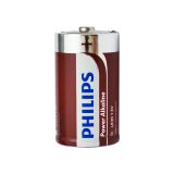 Batteri Philips Power Alkaline D, 2pk