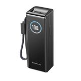 EcoFlow RAPID Power Bank (25,000mAh, 170W, 100W Built-In and Retractable Cables), black