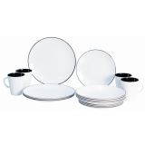 Servisesett Linnea Black