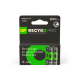 GP Recyko Pro AAA-batteri, 800mAh, 4-pk