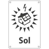 Skilt - Solceller på taket