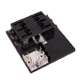 Strømfordelingsblokk for 6 flatstiftsikringer, 202-06U