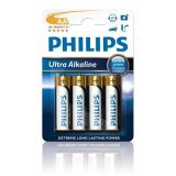 Batteri Philips Ultra Alkaline AA, LR6, 4pk