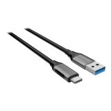 USB-A til USB-C 2m, sort, USB 3.0
