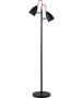 DEMO- 12V & 230V Twin gulvlampe, sort