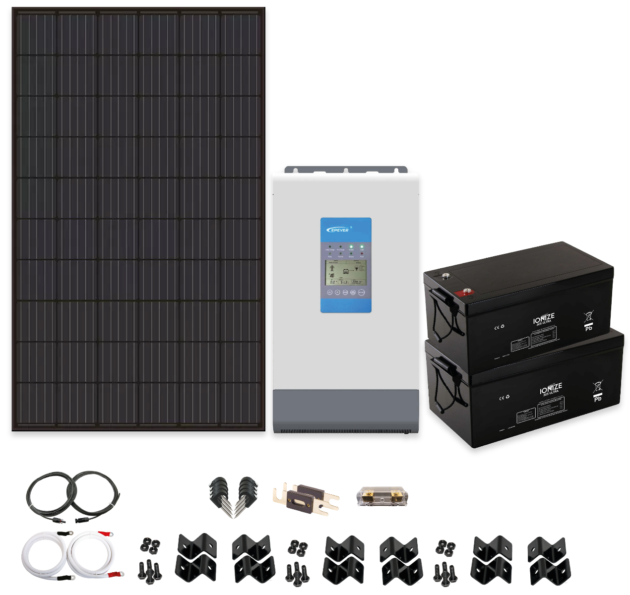 strejke Lille bitte Premonition Kraftpakke, 230V - 1000W/1800W, MPPT, AGM/Lithium - Kr 23237.28