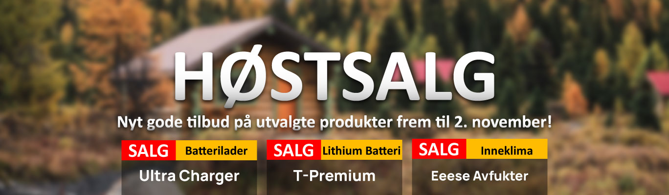 Supertilbud p&aring; T-premium batterier, batterialdere og avfuktere!