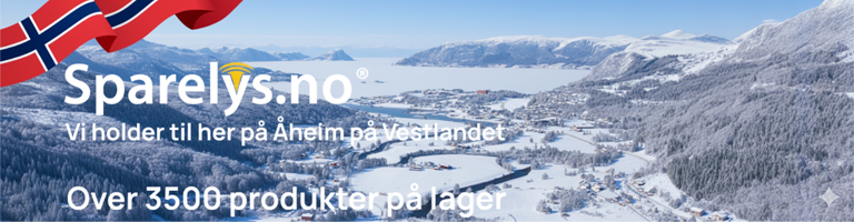 Sparelys.no er en lokalt driftet nettbutikk i Norge med over 3500 produkter på lager