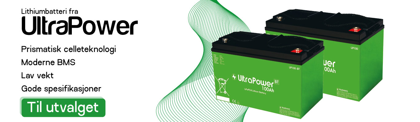 UltraPower LiFePO4 batterier er robuste batteri til din batteribank